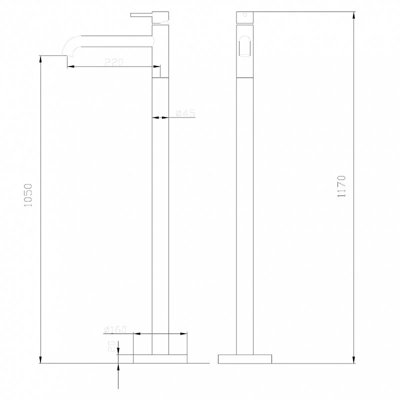 Смеситель для раковины Abber Wasser Kreis AF8140RG золото