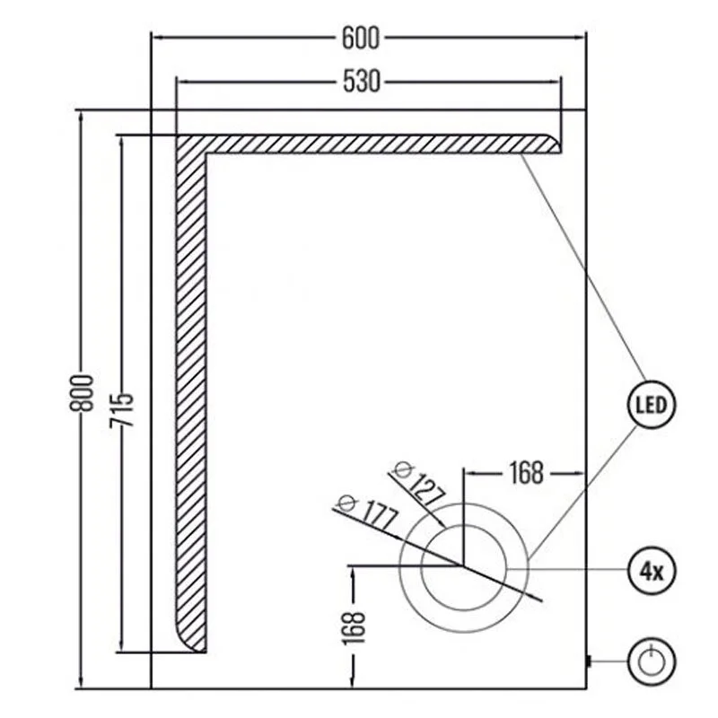 Зеркало Gair Art MRM0152 белый