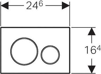 Кнопка смыва Geberit Sigma 20 115.882.JQ.1 (не остаются отпечатки пальцев), хром