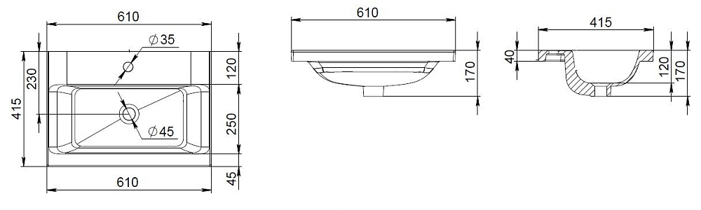 Раковина AM.PM Gem 60 M90WCC0602WG, белый глянец