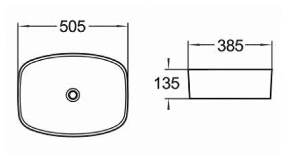 Раковина накладная Comforty 4150362 белый