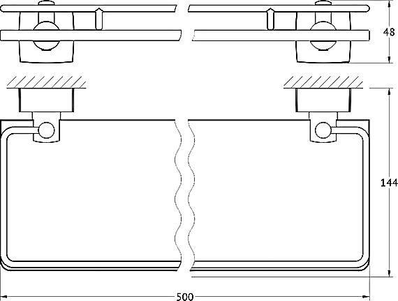 Полка FBS Esperado ESP 015 50 см