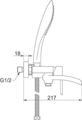 Смеситель для ванны Gappo G3248-8