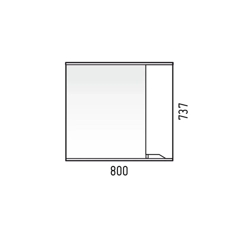 Зеркальный шкаф Corozo Теона SD-00001513 белый