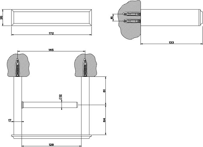 Держатель туалетной бумаги Gessi Eleganza 46455#149, finox