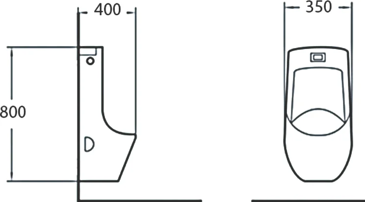 Писсуар SantiLine SL-6002MB черный