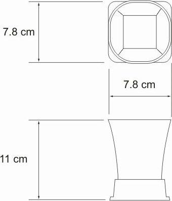 Стакан WasserKRAFT Ammer K-5428, хром