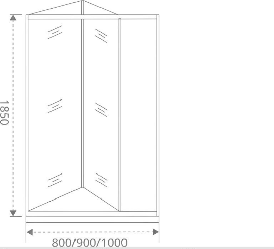 Душевая дверь в нишу 80 см Good Door Infinity SD-80-W-CH ИН00067 стекло с рисунком волна