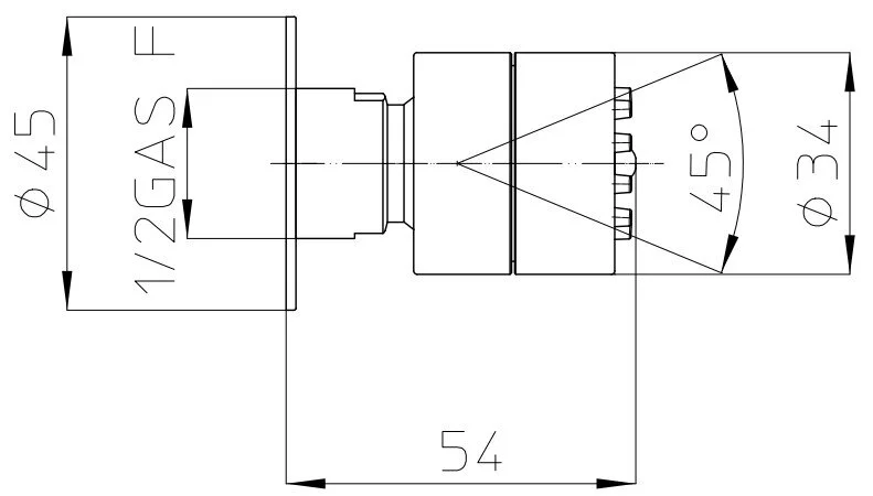 Форсунка душевая Bossini Tondo-Gom I00137.030