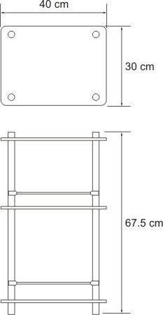 Полка напольная Wasserkraft 4033