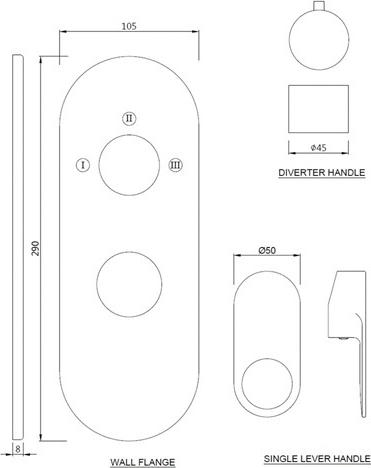 Смеситель для душа Jaquar Ornamix Prime ORP-CHR-10783KPM, хром