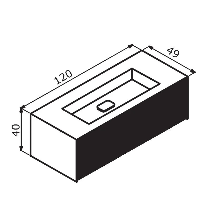 Тумба под раковину Orka Cube 3000381 черный