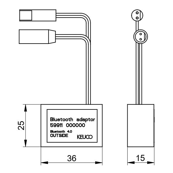 Bluetooth Адаптер Keuco для смесителей 59911000000