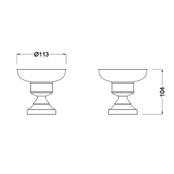 Мыльница Schein Saine Chrome 7053007 хром