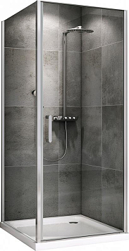 Душевой уголок Abber Sonnenstrand 80x70 AG04080-S70, профиль хром, стекло прозрачное