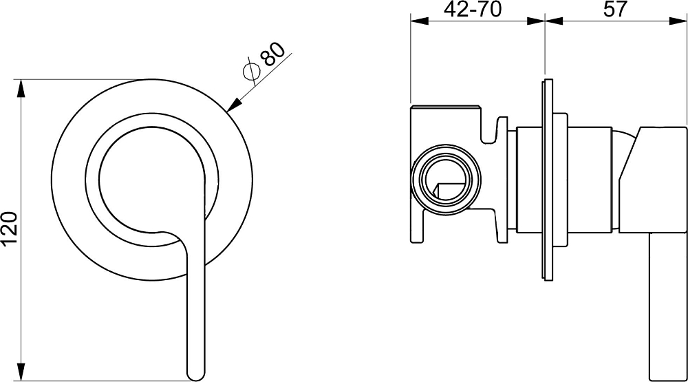 Смеситель Webert DoReMi DR880101015 с внутренней частью хром