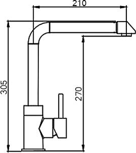 Смеситель Seaman Eco Glasgow SSN-3028 для кухонной мойки