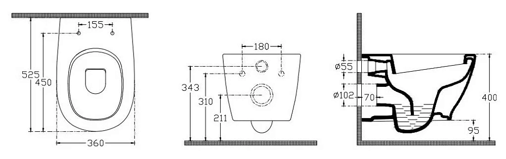 Подвесной унитаз Isvea Soluzione 10MY02001SV/40H40200I II, крышка микролифт, белый