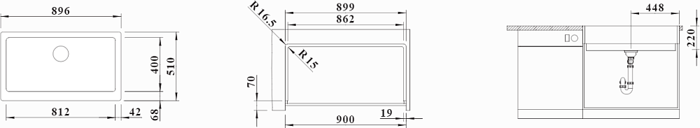 Кухонная мойка Blanco Vintera XL 9-UF 526101 антрацит