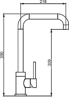 Смеситель Seaman Eco Glasgow SSN-3026 для кухонной мойки