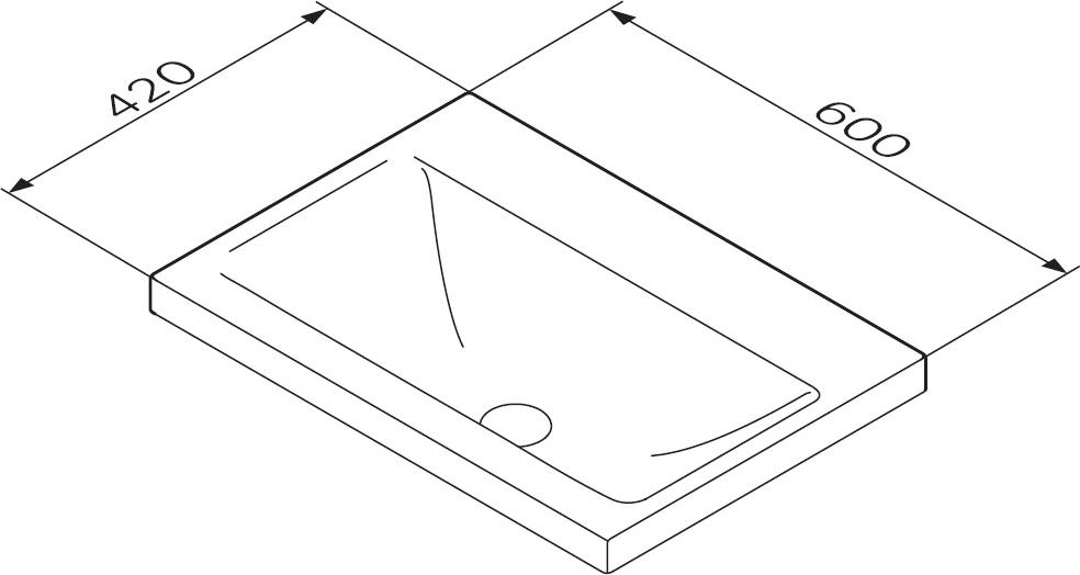 Раковина AM.PM Gem 60 M90WCC0602BM, черный матовый
