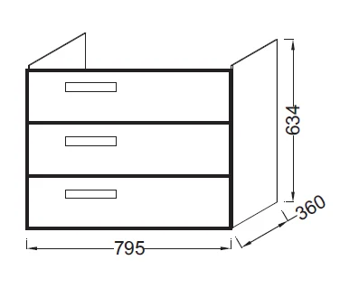 Тумба под раковину Jacob Delafon Rythmik EB1308-G1C белый