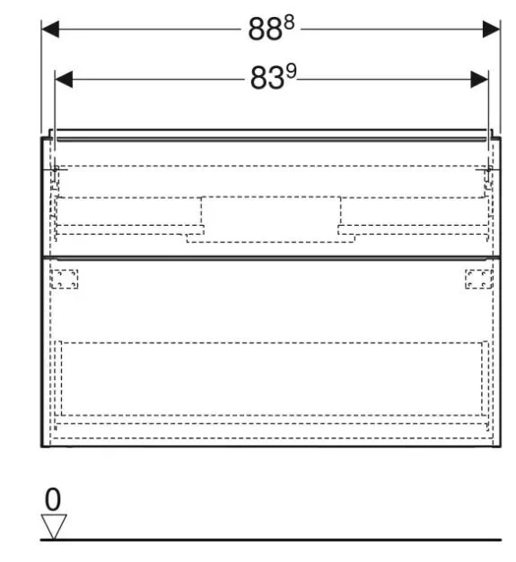 Тумба под раковину Geberit iCon 502.305.JL.1 бежевый