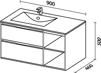 Мебель для ванной Sanvit Мэри-4 90 L