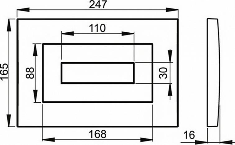 Кнопка смыва AlcaPlast M475 золото