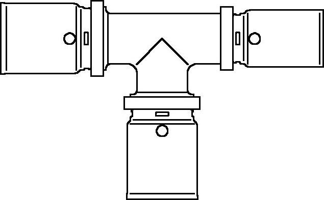 Тройник Oventrop Cofit P 20x20x16