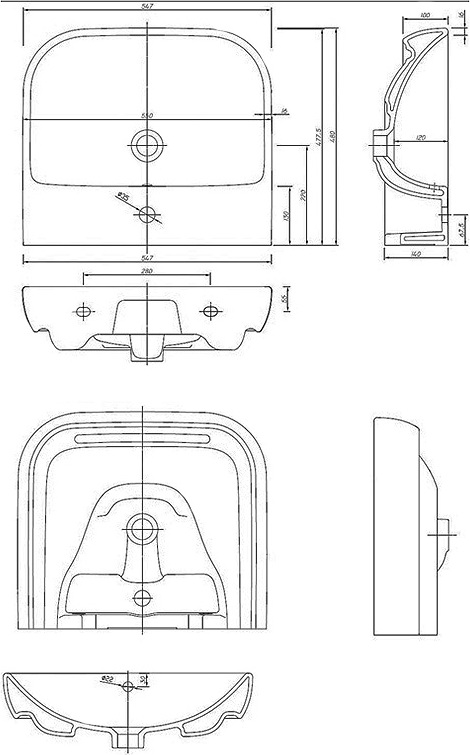 Раковина IFO Grandy RP210550100