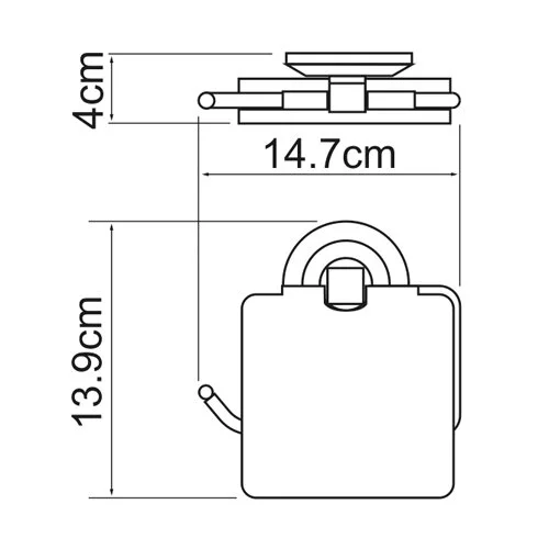 Держатель туалетной бумаги WasserKRAFT Rhein К-6200 K-6225 хром