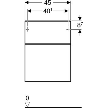 Шкаф Geberit Smyle Square 500.357.JK.1 тёмно-серый