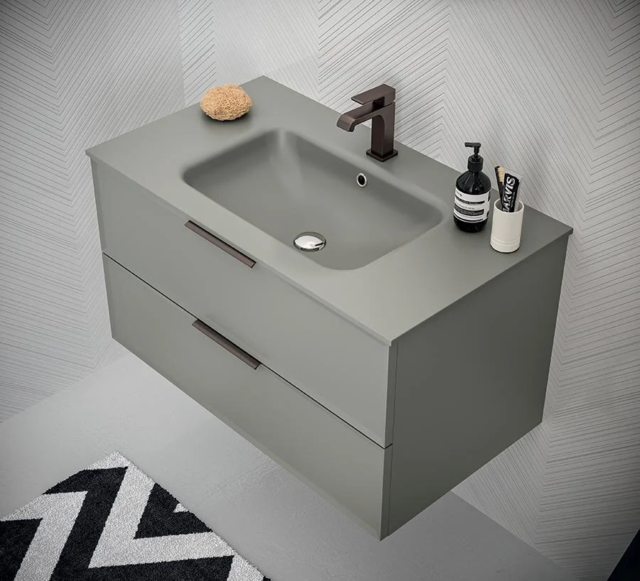 Раковина Berloni Bagno Duna LAVDUNINCXR55/129 серый