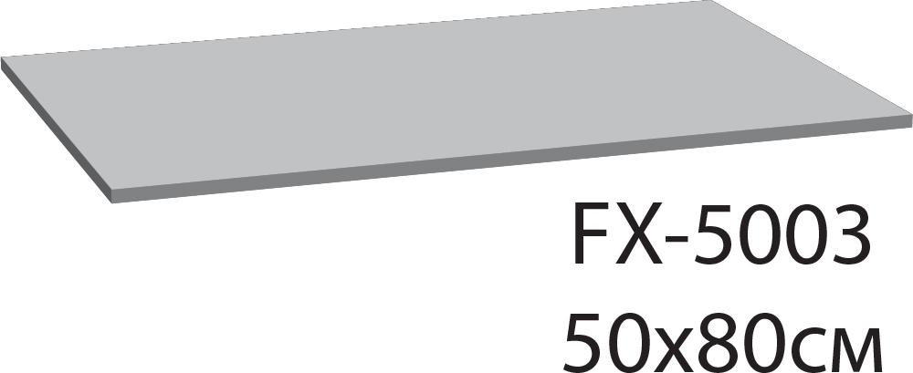 Коврик для ванной 50х80 Fixsen Deep FX-5003C голубой