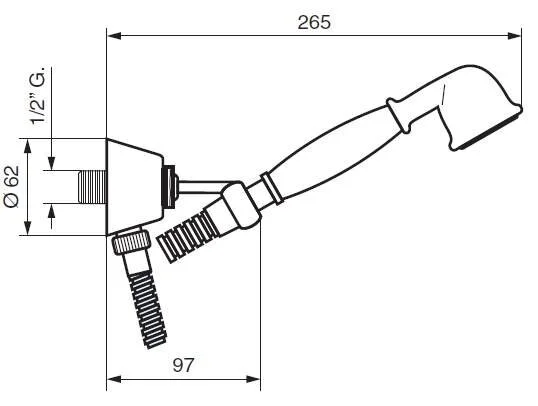 Душевая лейка Emmevi 157OR золото