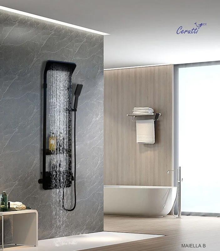 Душевая панель  Cerutti Spa CT8985 черный