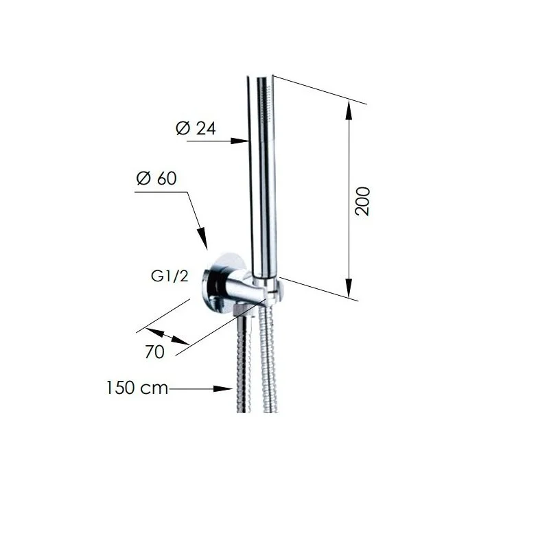 Душевой гарнитур Remer 337M317MM хром