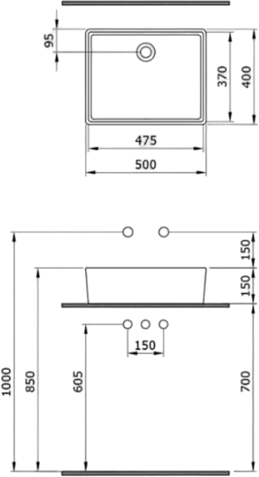 Раковина Bocchi Milano 1215-062-0125 белый