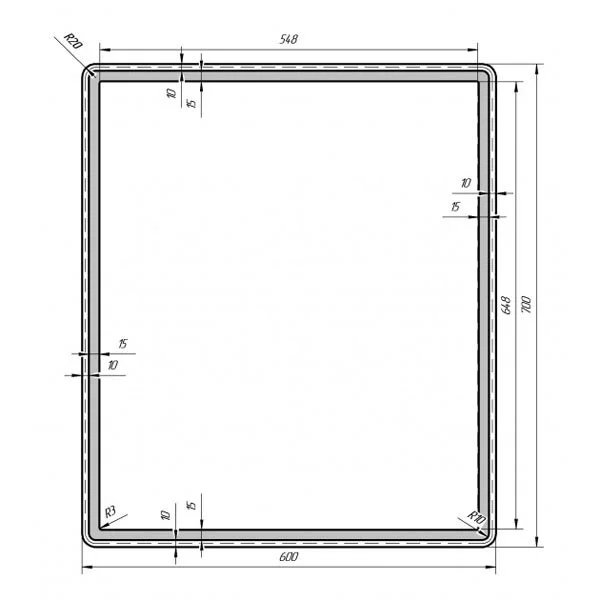 Зеркало Dreja Tiny 99.9024