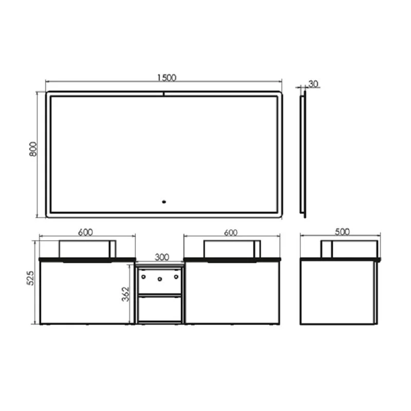 Зеркало Comforty Портленд 00-00013794 белый