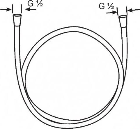 Душевой шланг 125 см Kludi Suparaflex 610710500, хром