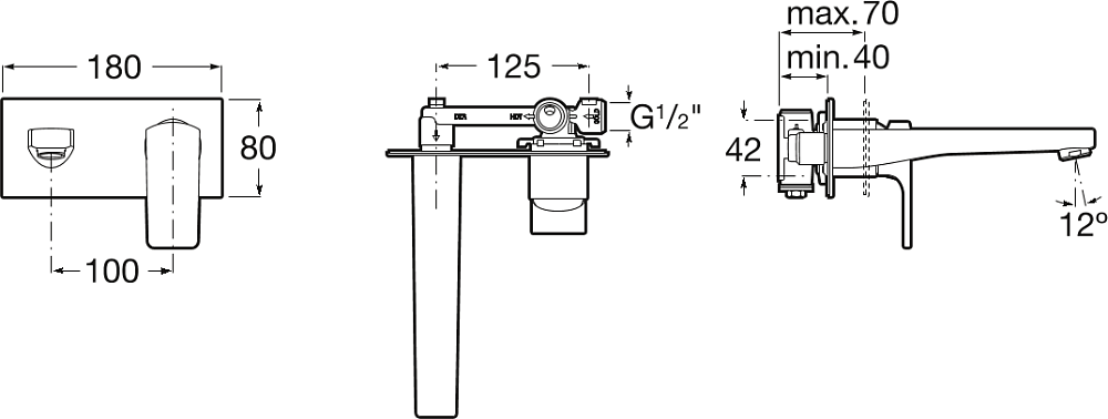 Смеситель для раковины Roca L90 5A3L20C00