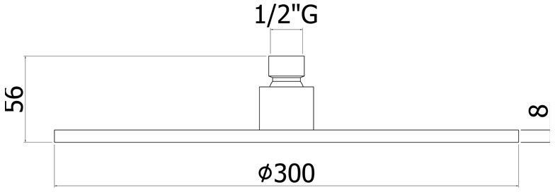 Верхний душ с держателем Paffoni Master King ZSOF079ROSE + ZSOF034ROSE золото