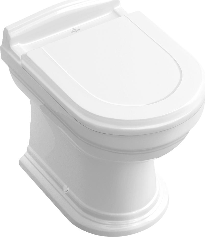 Приставной унитаз Villeroy & Boch Hommage 6663 10R2 star white