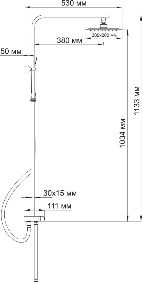 Душевая стойка Wasserkraft A042