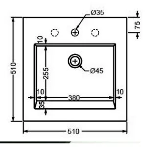 Раковина накладная ArtCeram Gap GPL005 0100 белый