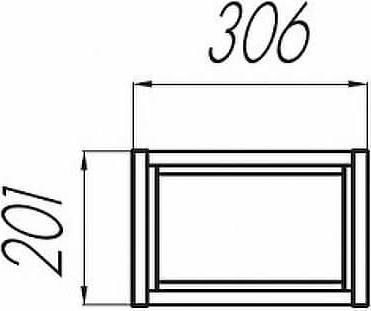 Полка Aquaton Интегро 40х18 см 1A139903INH30, консольная орех