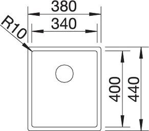 Кухонная мойка Blanco Claron 340-IF Durinox 523388