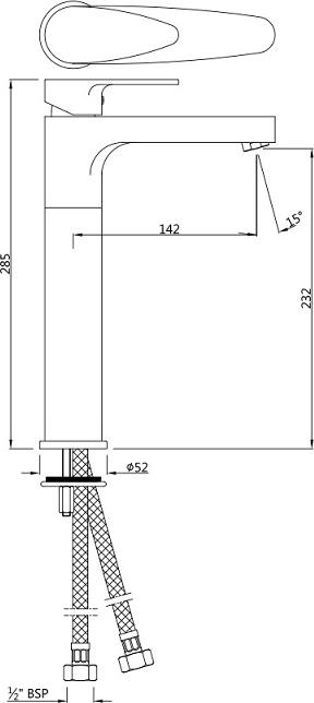 Смеситель для раковины Jaquar Vignette Prime VGP-WHM-81005NB, белый